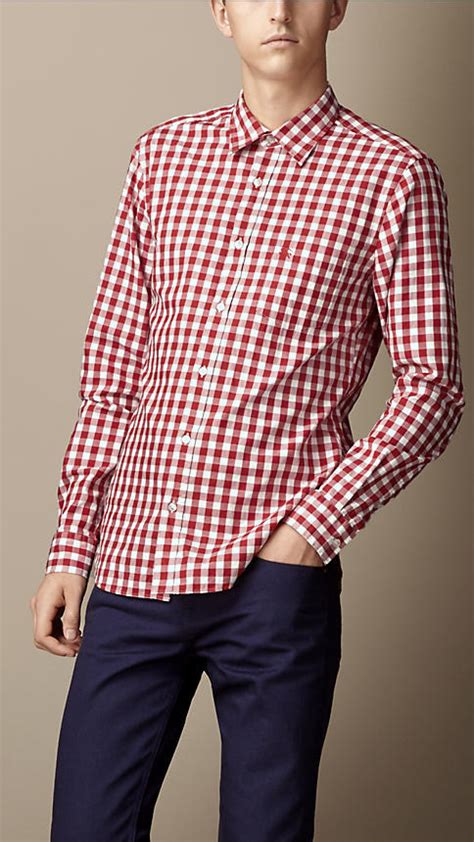 burberry gingham cotton shirt|Amazon.com: BURBERRY Gingham Cotton Cut.